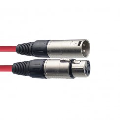 Stagg SMC6 CRD, kabel mikrofonní XLR/XLR, 6m, červený
