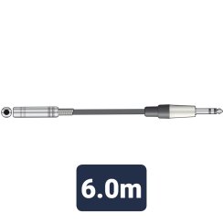 Citronic S6J-EXT600, kabel stereo Jack samec/stereo Jack samice, 6m