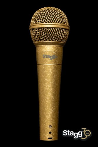 Stagg SDM50 GD, dynamický mikrofon, speciální zlatá edice