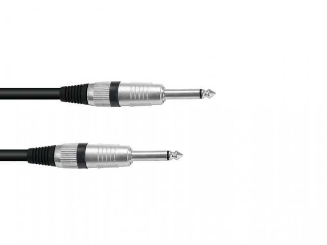 Kabel reproduktorový Jack 6,3 - Jack 6,3 mono, 2x 1,5 qmm, 1,5 m