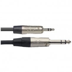 Stagg NAC2MPSPSR, propojovací kabel Jack 3,5 mm - Jack 6,3 mm stereo, 2m