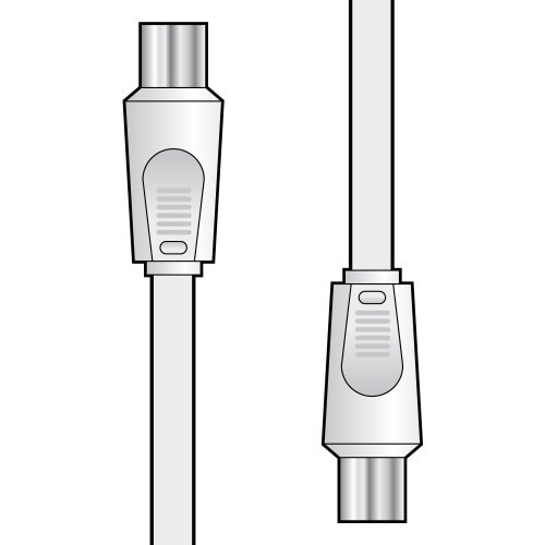 AV:link kabel koaxiální 2x samec, 2m