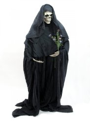 Halloween postava kostry, tvarovatelná, 160 cm