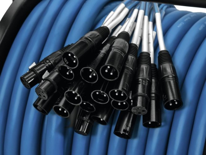 Multicore kabel 16 IN/4 OUT XLR, 30 m na kabelovém bubnu