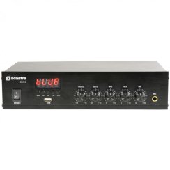 Adastra DM25, digitální 100V mixážní zesilovač, 25W, BT/MP3/FM Adastra DM25, digitální 100V mixážní zesilovač, 25W, BT/MP3/FM