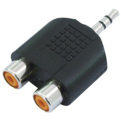 Omnitronic redukce 2x Cinch zásuvka - Jack 3,5mm zástrčka