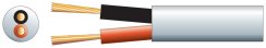 Mercury 100V reproduktorový kabel, bílý, 100 m cívka Mercury 100V reproduktorový kabel, bílý, 100 m cívka