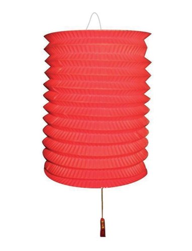 Lampion papírový 28 cm, červený
