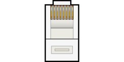 AV:link modulární konektor RJ45 8P8C samec