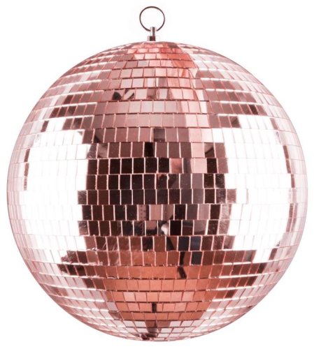 Zrcadlová koule 30cm, růžová