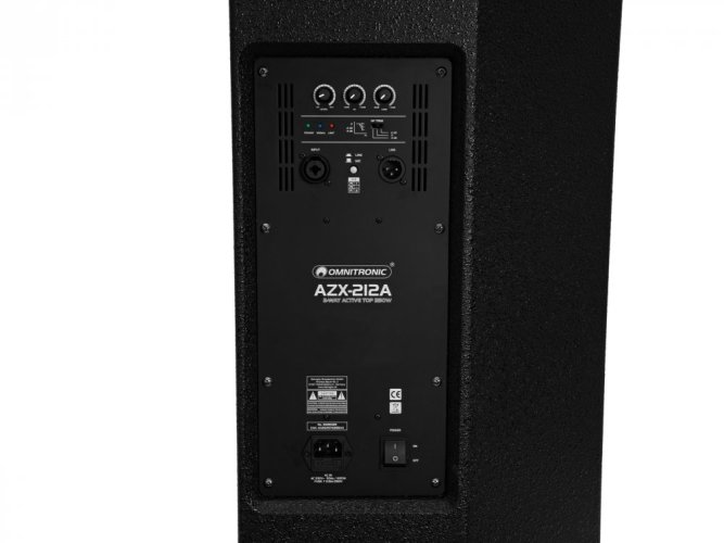 Omnitronic AZX-212A aktivní 2-pásmový reproduktor 250W
