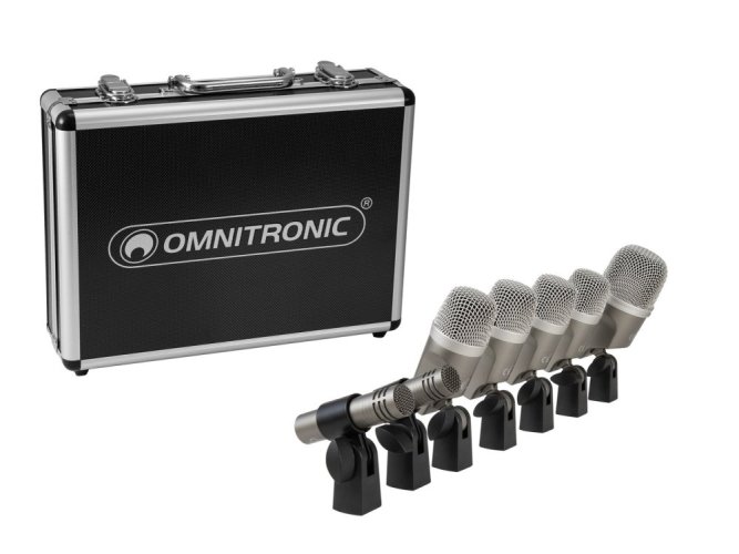 OMNITRONIC MIC 77-7LMH MK2 Sada mikrofonů pro bicí 