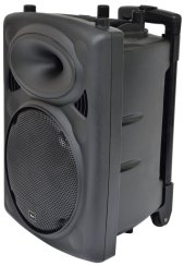 QTX QR10PA, mobilní 10" zvukový systém MP3/VHF, AKKU, 150W