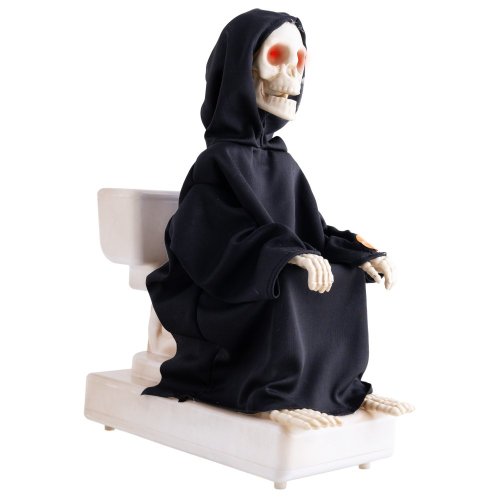 Halloween kostra na toaletě, 35 cm 
