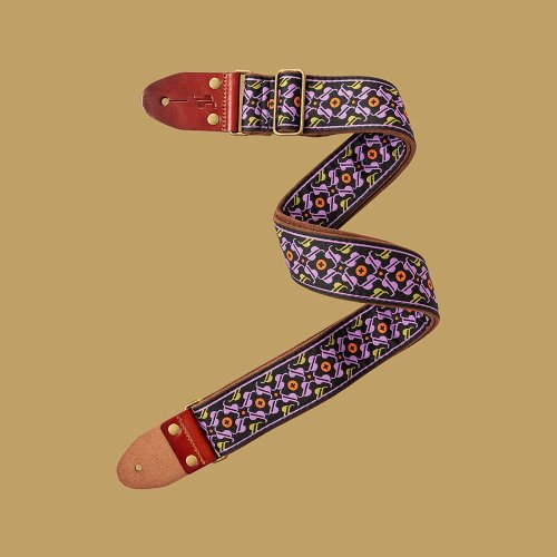 Stagg SWO-30TH-PURP, tkaný nylonový popruh, fialový