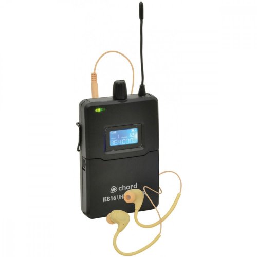 Chord IEM16 UHF In-Ear monitorovací systém, 16-kanálový, 863.1 - 864.9 MHz