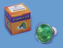 Omnilux 230V/50W GU-10 25, zelená