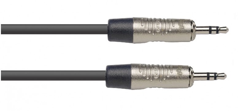 Stagg NAC2MPSR, propojovací kabel Jack 3,5 mm stereo, 2m