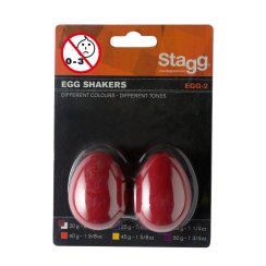 Stagg EGG-2 RD, pár vajíček, červená