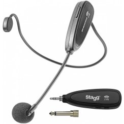 Stagg SUW 12H-BK, bezdrátový náhlavní mikrofonní set 2,4 GHz UHF Stagg SUW 12H-BK, bezdrátový náhlavní mikrofonní set 2,4 GHz UHF