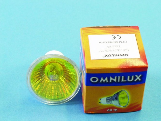 230V/50W GU-10 25 Omnilux, žlutá