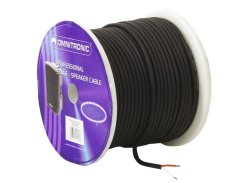 Omnitronic reproduktorový kabel, 2x1,5 mm, černý, 100 m cívka Omnitronic reproduktorový kabel, 2x1,5 mm, černý, 100 m cívka