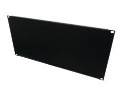 Přední panel zaslepovací 19" 5HE U ocelový černý Přední panel zaslepovací 19" 5HE U ocelový černý
