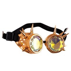 Steampunkové brýle zlaté