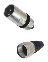 Omnitronic XLR zástrčka 3-pin na kabel, balení 10ks