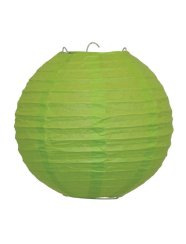 Lampion papírový 25 cm, zelený