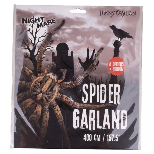 Halloween girlanda s pavouky