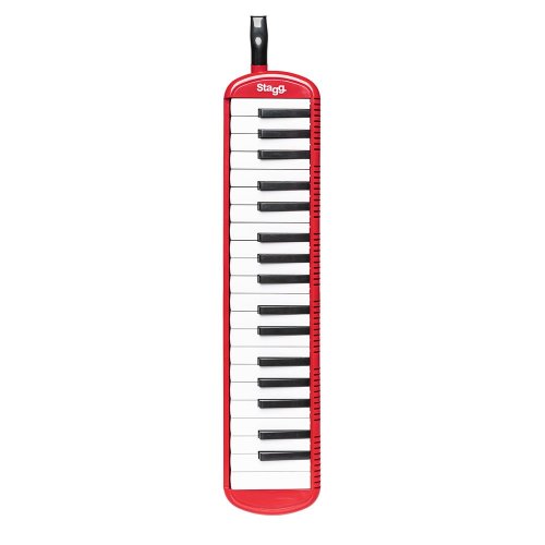 Stagg MELOSTA37 RD, klávesová harmonika, červená
