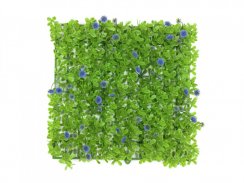 Umělá tráva, zeleno-fialová, 25x25cm