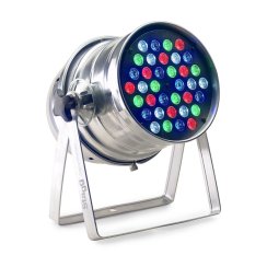 Stagg SLCL 363-M4 A-0, LED reflektor 36x3W RGBW, stříbrný