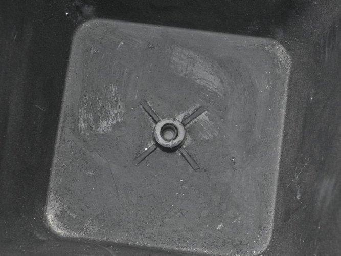 Květináč STONA-20, hranatý, malý, šedý