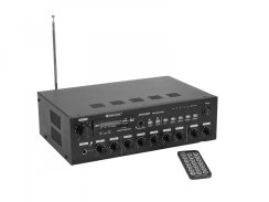 Omnitronic CPZ-60P PA, 100V 4-zónový mixážní zesilovač, 60W, BT/MP3/FM Omnitronic CPZ-60P PA, 100V 4-zónový mixážní zesilovač, 60W, BT/MP3/FM