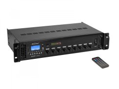 Omnitronic MA-60P, 100V mixážní zesilovač, MP3/USB/SD/BT, 60W