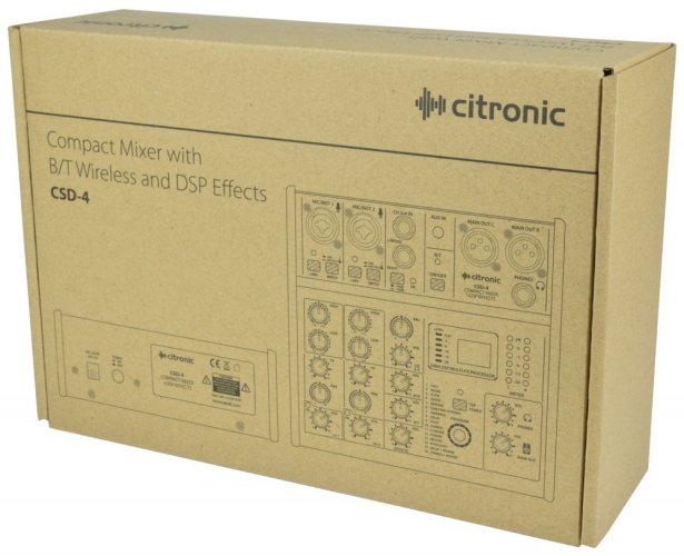 Citronic CSD-4 Kompaktní mixážní pult s Bluetooth a DSP