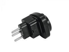 Omnitronic Adapter EU/CH Plug 10A, černý Omnitronic Adapter EU/CH Plug 10A, černý
