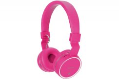 AV:link PBH-10 bezdrátová Bluetooth SD sluchátka, růžová