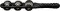 Stagg JSK-6/BK, tamburínová palička černá