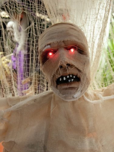 Mumie na halloween, s animacemi, 40 cm