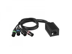 Eurolite DNK-1, síťový rozbočovač DMX signálu, 1x RJ45/4x XLR samec Eurolite DNK-1, síťový rozbočovač DMX signálu, 1x RJ45/4x XLR samec