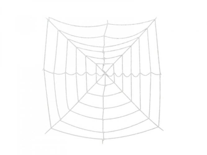 Halloween pavučina, UV aktivní, 180x180cm