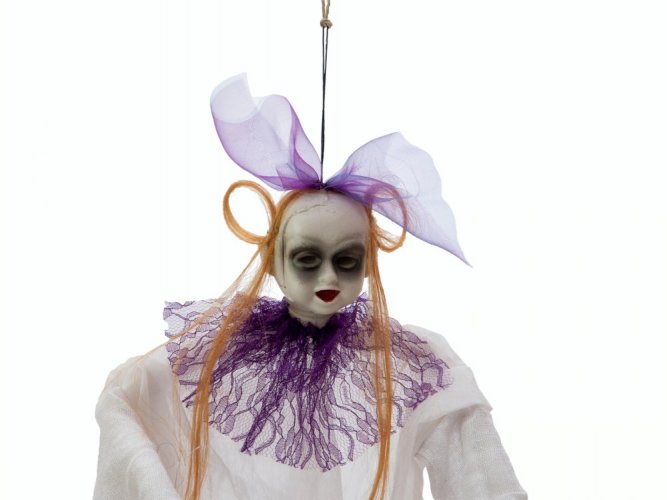Halloween postava s dětským obličejem, 90cm