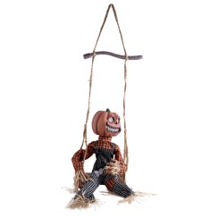 Halloween strašák dýně, 90 cm