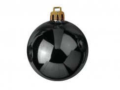 Vánoční dekorační ozdoby, 7 cm, černé, 6 ks - poškozeno (83501253)