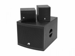 Omnitronic Set MOLLY-12A + 2x MOLLY-6 Top, 760W, BT, černý