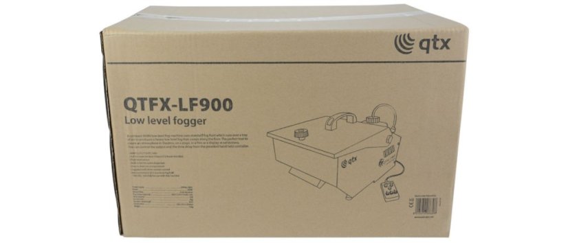 QTX QTFX-LF900 výrobník plazivé mlhy, 900W