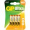 Baterie 1,5V GP AAA (mikro), 4pack Ultra alcaline